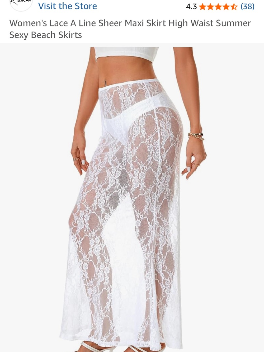 White Sheer Lace Cutout Maxi Dress